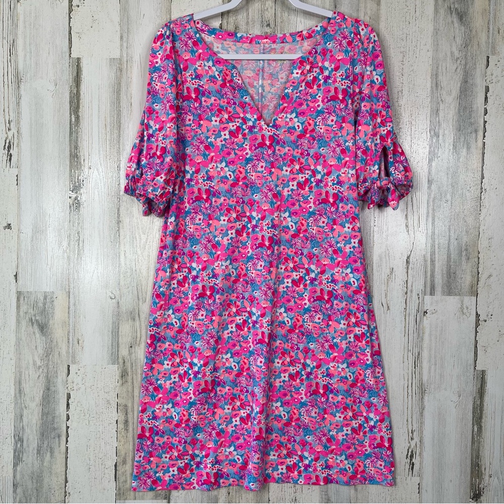 Lilly Pulitzer Dress Women's Size Medium Multi Floral Art Resortwear Vacation
